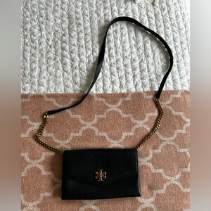 Genuine Leather Tory Burch Black Crossbody Bag